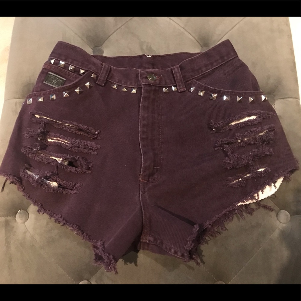 Wrangler High Waisted Cut Off Shorts Size 8 / 29